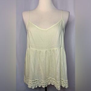 Jack by BB Dakota NWT Soho Tank Crochet Trim Size L